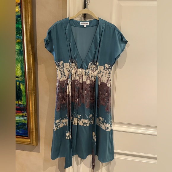 Christopher Deane silk dress with tie - Picture 3 of 4